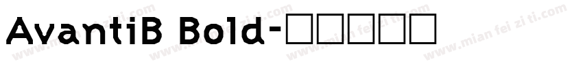 AvantiB Bold字体转换